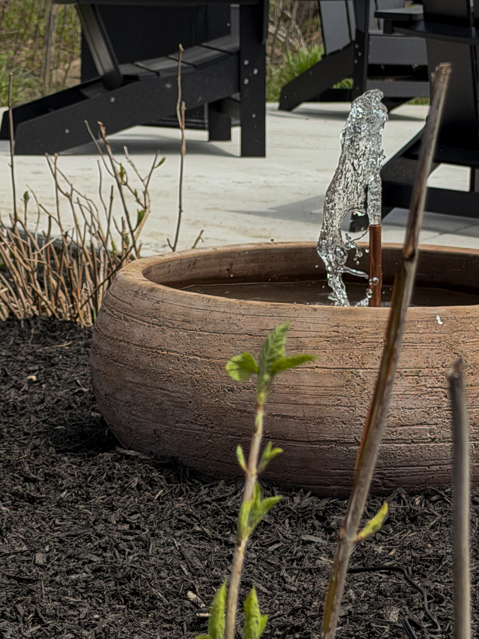 DIY copper water feature